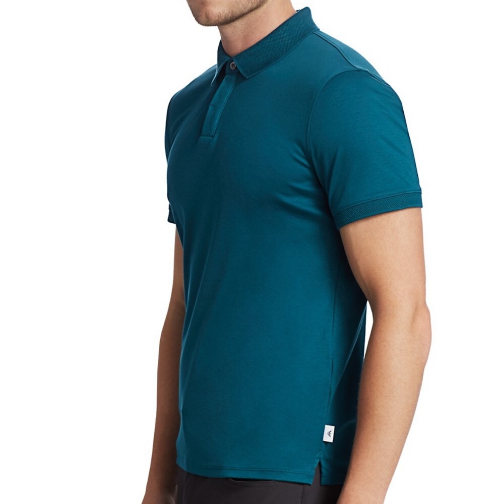 Emporio Armani Men’s Turquoise Solid Polo Size M - Picture 4 of 14